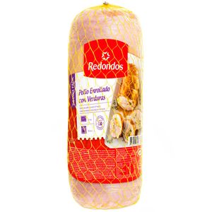 Enrollado de Pollo REDONDOS con Verduras Paquete 1.3Kg