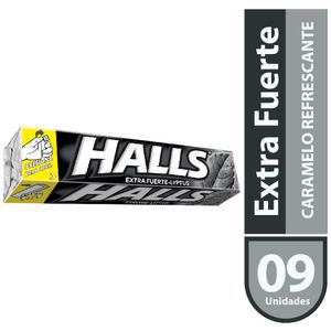 Caramelos HALLS Menta Fuerte Paquete 9un