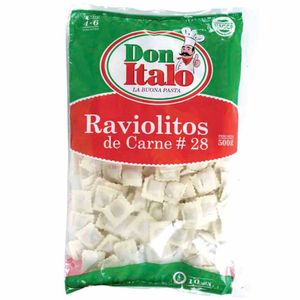 Ravioles DON ITALO de Carne #28 Bandeja 500g