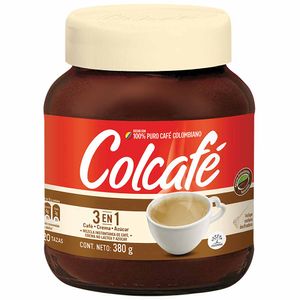 Café Instantáneo COLCAFÉ Todo en 1 Frasco 380g