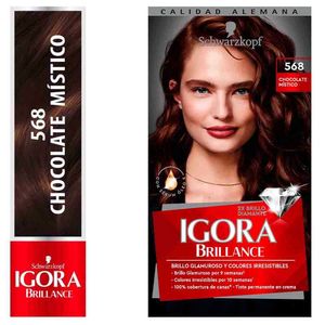 Tinte para Cabello SCHWARZKOPF Igora Brillance 568 Chocolate Místico Caja 1un