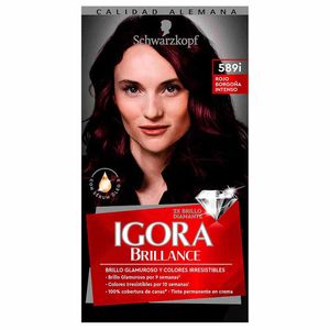 Tinte para Cabello SCHWARZKOPF Igora Brillance 589 Rojo Borgoña Intenso Caja 1un