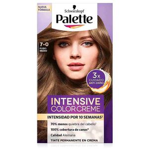 Tinte para Cabello SCHWARZKOPF Palette Color Creme 7-0 Rubio Medio Caja 1un
