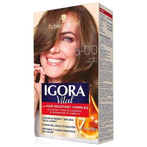 Tinte para Cabello IGORA Vital 6-0 Rubio Oscuro Caja 1un