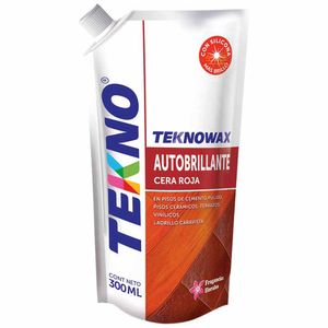 Cera líquida autobrillante TEKNO Roja Doypack 330Ml