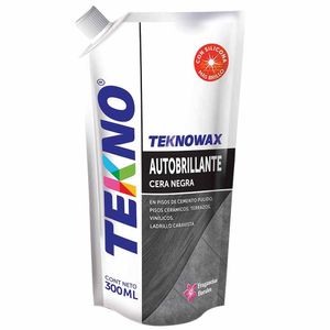 Cera líquida autobrillante TEKNO Negra Doypack 330Ml