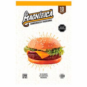 Hamburguesa LA MAGNÍFICA 100g Bolsa 10un