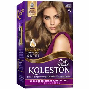 Tinte para Cabello KOLESTON Kit 70 Rubio Mediano Caja 50ml