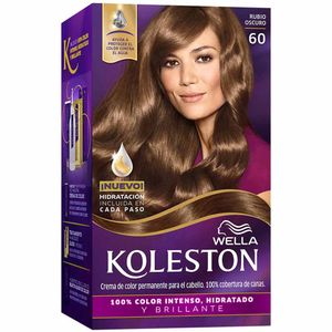 Tinte para Cabello para Cabello KOLESTON Kit 60 Rubio Oscuro Caja 50ml