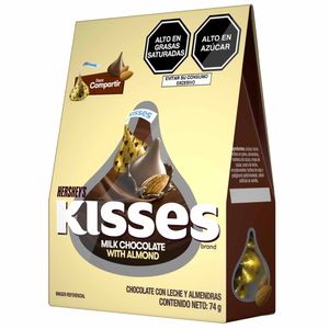 Chocolate HERSHEY'S Kisses Almendras Caja 74g
