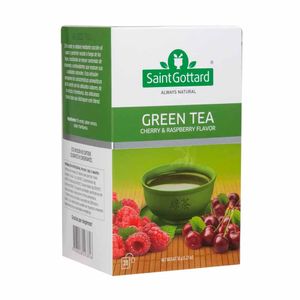 Infusión SAINT GOTTARD Té verde Cereza Frambuesa Caja 20un