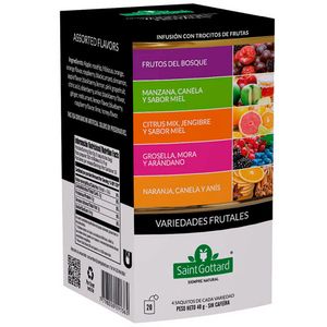 Infusiones SAINT GOTTARD Variedades frutales Caja 20Un
