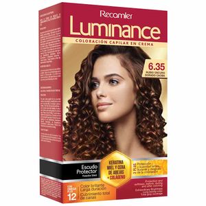 Tinte para Cabello LUMINANCE Duotubo 6.35 Rubio Oscuro Dorado Caoba Caja 1un