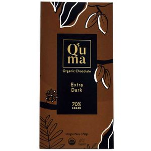Perú Pasión - Barra de Chocolate Q'UMA Extra Dark 70% Cacao Caja 70g