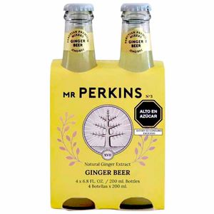 Ginger Beer MR PERKINS Botella 200ml Paquete 4un