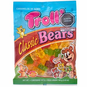 Gomas Dulces TROLLI CLASIC BEARS sabores Surtidos Clásicos Bolsa 100g