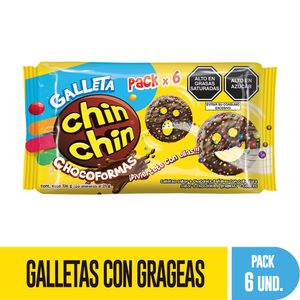 Galletas CHIN CHIN Chocoformas Paquete 6un