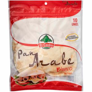 Pan Árabe Blanco EL CEDRO Bolsa 10un