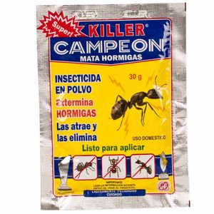 Insecticida CAMPEÓN Seco mata hormigas Sobre 30Gr