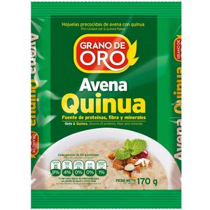 Quinua Avena GRANO DE ORO Hojuelas Precocidas Bolsa 170g