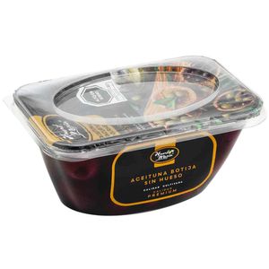 Aceituna Negra sin Pepa HUERTO MEJÍA Táper 220g