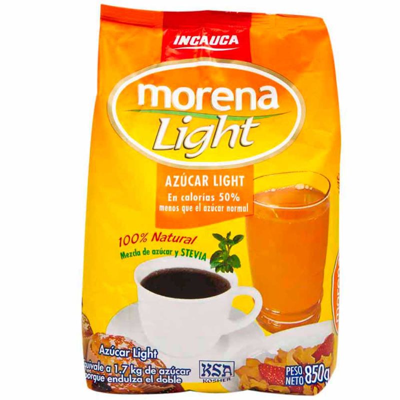 Azúcar Morena Light Incauca Con Stevia Bolsa 850g Real Plaza 5890