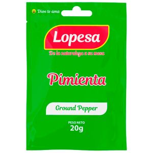 Pimienta LOPESA Sobre 20g Paquete 5un