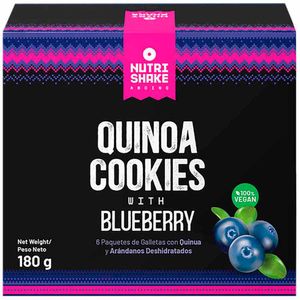 Perú Pasión - Galletas de Quinua NUTRISHAKE Arándanos Paquete 6un