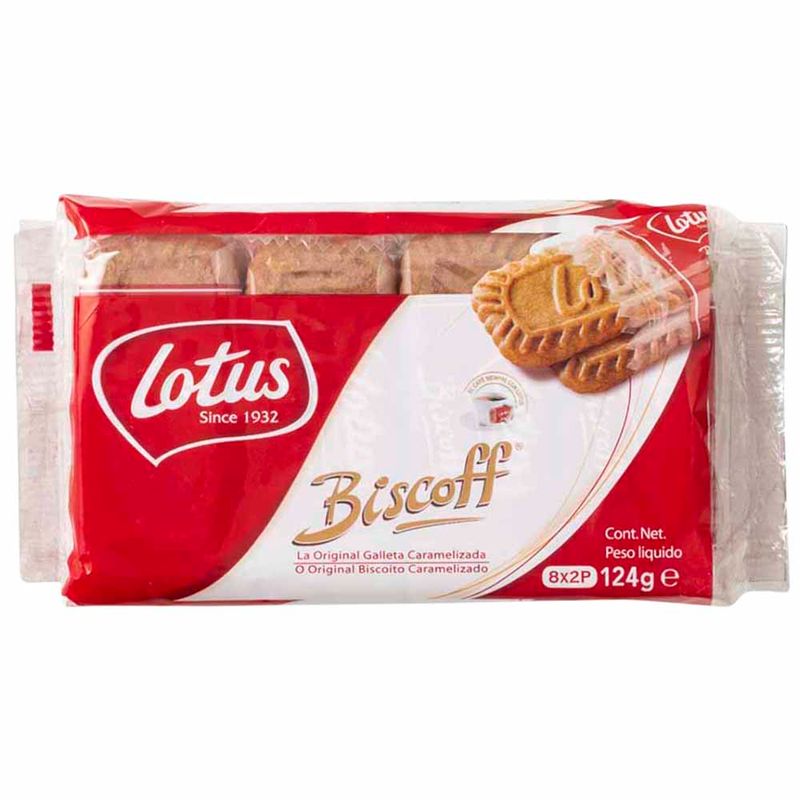 Galletas caramelizadas Lotus Biscoff pack de 3 unidades de 125 g.