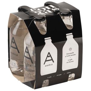 Pack Agua ANDEA con Gas Botella de Vidrio 330ml Paquete 4un