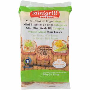 Mini Tostada MINIGRILL Integral Paquete 90g