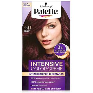 Tinte para Cabello PALETTE Color Creme Castaño Rojizo 4-88 Caja 50g