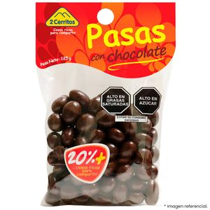Chocolate 2 CERRITOS Relleno de pasas Bolsa 125Gr