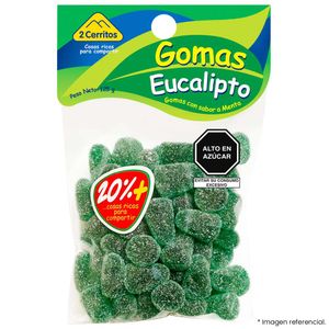 Gomas Dulces 2 CERRITOS sabor a Eucalipto Bolsa 125g