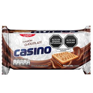 Galletas CASINO Rellenas con Crema Sabor a Chocolate Paquete 6un