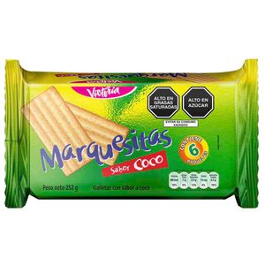 Galletas MARQUESITAS con sabor a Coco Paquete 6un