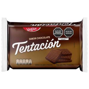 Galletas TENTACIÓN con Sabor a Chocolate Paquete 6un