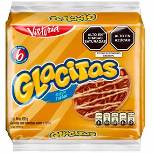 Galletas GLACITAS Bañadas con Sabor a Toffee Paquete 6un