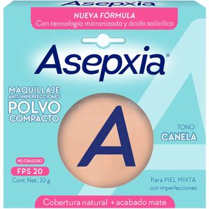 Maquillaje en Polvo ASEPXIA Anti-Imperfecciones Tono Beige Mate Caja 10g