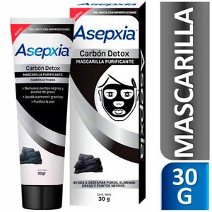 Mascarilla Peel Off ASEPXIA Carbón Detox Tubo 30g