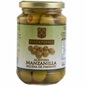 Aceituna Manzanilla VALDEPORRES con Pimiento Frasco 370g