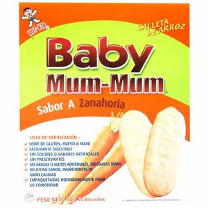 Galletas de Arroz BABY MUM sabor Zanahoria Caja 50g