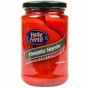 Conserva VALLE FERTIL Pimiento morrón Frasco 360Gr