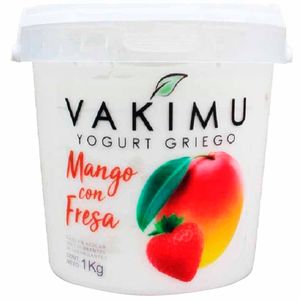 Yogurt Griego Mango con Fresa VAKIMU YOG Pote 1Kg