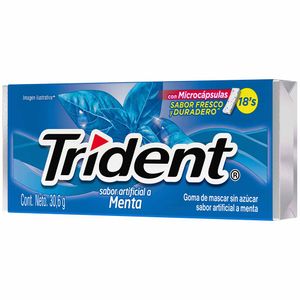 Goma de Mascar TRIDENT Evup Menta Caja 30.6g
