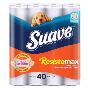 Papel Higiénico SUAVE Rindemax Doble Hoja Paquete 40un