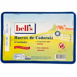 Huevos de Codorniz BELL'S Bandeja 24un