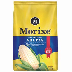 Harina MORIXE de Maiz Blanco Bolsa 1K