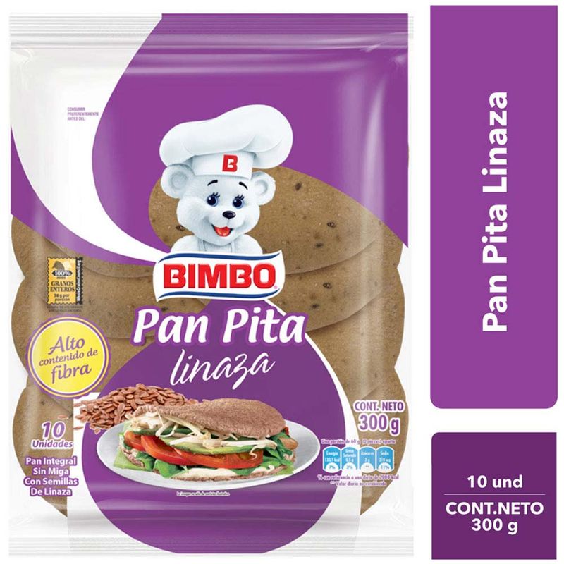 Pan Pita Linaza BIMBO Bolsa 300g | 637194