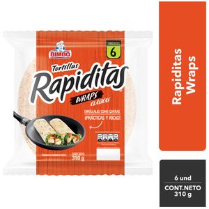 Tortillas BIMBO Wraps Clásicas Bolsa 310g